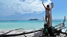 Half Moon Cay, Bahamas (Private Island) - Trying to get back to the ship!