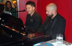 Popular Connor & Michael of the HAL Band perform in the Piano Bar - Standing room only crowd
