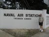 Me standing outside the Naval Air Station