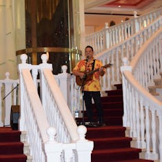 Hawaiian musicians welcome us aboard NCL's Pride of America