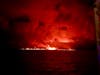 Closer view of lava flowing into Kapoho Beach