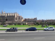 Marseille (Provence), France - Driving by cathedral