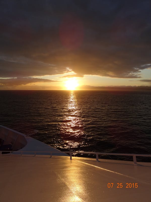 1st sunset of the cruise - Norwegian Jewel