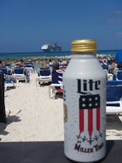 Memorial Day @ Princess Cays.  Remember all Service Men & Women.  Without their sacrifice, there is no Miller Time in tropical paradise!