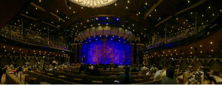 waiting for the show to start - Carnival Triumph