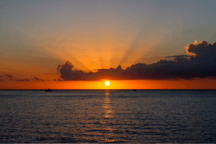 Cozumel, Mexico - Sunset from Puerta Maya Pier