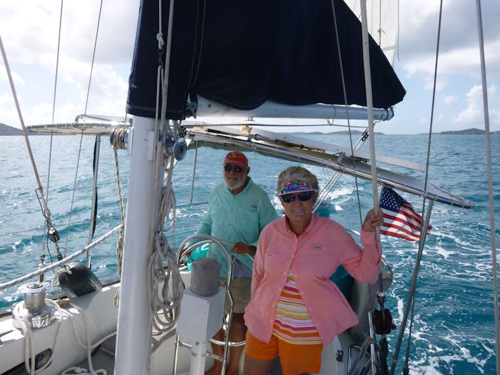Charlotte Amalie, St. Thomas - Captain Ron and First Mate Carol