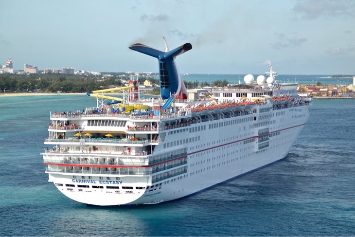 Nassau, Bahamas - Carnival Ecstasy Arriving at Nassau, 12/27/14