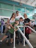 Family minus husband arriving at the Miami NCL terminal