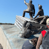 Statue commemorating merchant navy disasters  