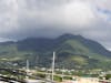 Cloud enveloping mountain