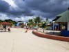 Jolly beach resort, storm clouds coming in for a burst