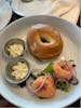 Lox bagel at sea day brunch. Very good!