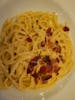 Pasta carbonara. Actually quiet good