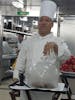 Chef's table: sous-chef smoking our steak. No flames in a galley on a cruise ship.