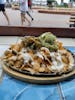 The Nachos are from Catalina Cantina are delicious along with the Island Drink Buffalo Milk.