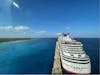 Picture of the carnival breeze park next to us in costa maya 