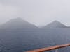 Christmas eve in the rain, but the pitons still are impressive