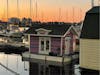 House boat at Sunset