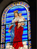 Stain glass in church