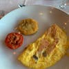 Salmon omelette