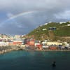 Beautiful rainbow over a beautiful Island