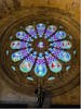 Rose window in the cathedral. 