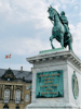 Monument at Christiansborg  palace