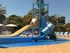 Kids slides, splash pad