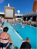 Guests versus Crew pool volleyball 