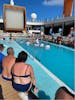 Guests versus Crew pool volleyball 