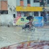 Street flooding, too dangerous for walking 