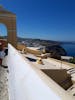 Up the hill in Santorini - beautiful 