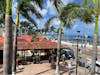 Street view from La Casa del Habano Cozumel terrace. 