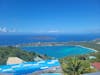 View from Mountain Top, and an iguana at port entrance