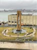 Teardrop Memorial - View from starboard cabin balcony. 