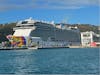 View of Encore from our Sunset Catamaran Cruise