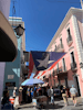 Protesters on "umbrella street" 