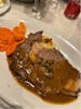 Prime rib steak (medium well) at Villa Rossa (main dining room)