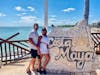 Picture at the end of the pier at Costa Maya port