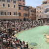 Trevi Fountain crowds