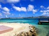 View from the private island to aruba