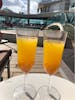 Mimosas by the pool