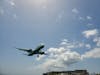 Plane landing at Maho Beach