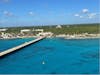 View from the ship looking at the port