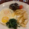 Filet mignon and eggs at sea day brunch 