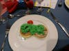 Green eggs and Ham from Dr Seuss breakfast.