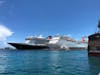 Ship in port of Nassau, Bahamas