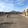 Pompeii and Vesuvius in the background 
