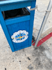 Punta Langosta trash can on the pier